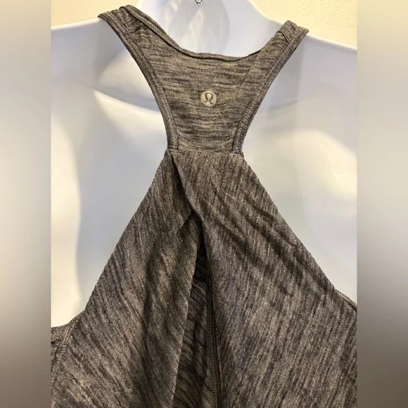 Lululemon Athletica Charcoal Racerback Tank Top - Picture 3 of 4